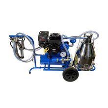 Cargar imagen en el visor de la galería, MÁQUINA DE ORDEÑO PORTÁTIL CON MOTOR DISEL (1 unidad de ordeño + 1 Recipiente de Aluminio)