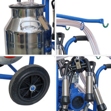 Cargar imagen en el visor de la galería, MÁQUINA DE ORDEÑO PORTÁTIL ELÉCTRICO (2 Unidades de ordeño + 1 Recipientes)