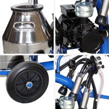 Cargar imagen en el visor de la galería, MÁQUINA DE ORDEÑO PORTÁTIL ELÉCTRICO PARA CAPRINOS Y OVINOS (2 Unidades de ordeño + 1 Recipiente)