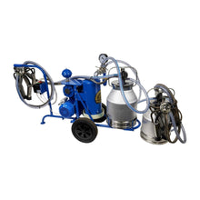 Cargar imagen en el visor de la galería, MÁQUINA DE ORDEÑO PORTÁTIL ELÉCTRICO (2 Unidades de ordeño + 2 Recipientes)