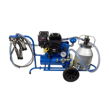 Cargar imagen en el visor de la galería, MÁQUINA DE ORDEÑO PORTÁTIL CON MOTOR DISEL (1 unidad de ordeño + 1 Recipiente de Aluminio)