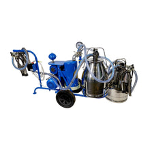 Cargar imagen en el visor de la galería, MÁQUINA DE ORDEÑO PORTÁTIL ELÉCTRICO (2 Unidades de ordeño + 2 Recipientes)