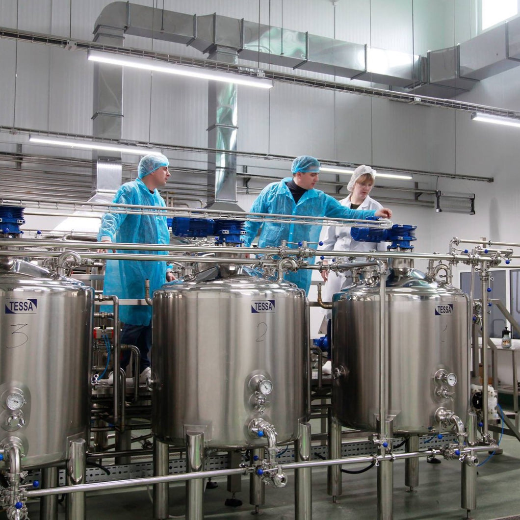 Linea de procesamiento completo para produccion/envasado de derivados lacteos de 2,000 a 50,000 L/D
