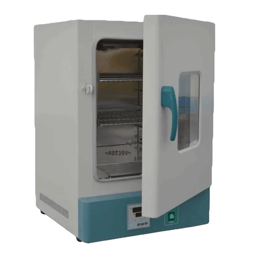 Equipo de esterilización seca, contiene una pantalla digital para control de temperatura y aire
